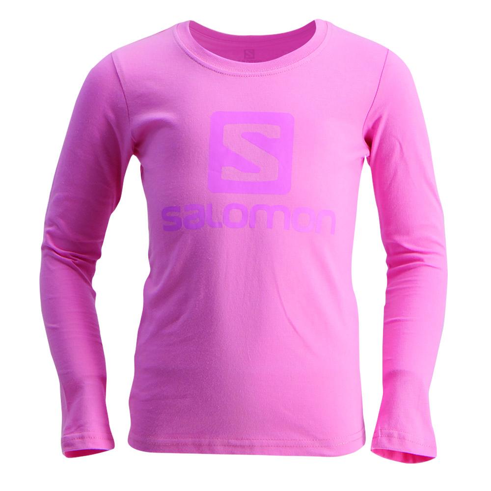 Camisetas Salomon Niños Rosas - Salomon Argentina WARRIOR LS G,873651-CAE